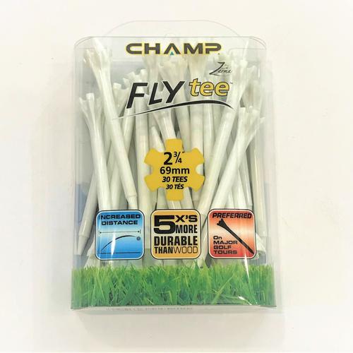 Champ Fly Tee Golf 2-3/4" 30P Pack (White)